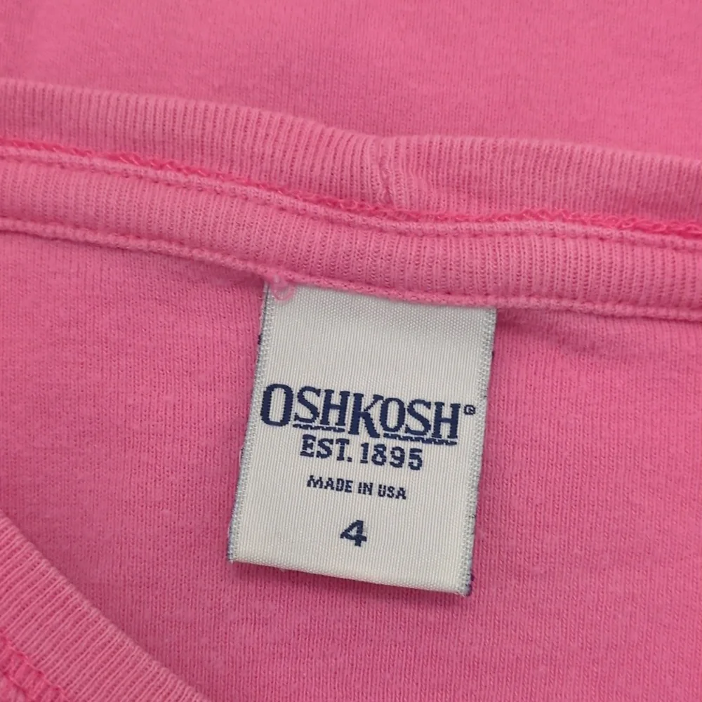 OshKosh | Pink Floral Long Sleeve T-Shirt Traditional Casual Feminine Play | 4